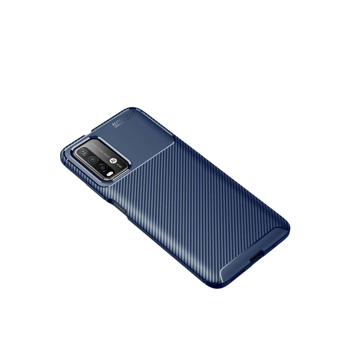 9T Kılıf Auto Focus Karbon Kapak - Lacivert