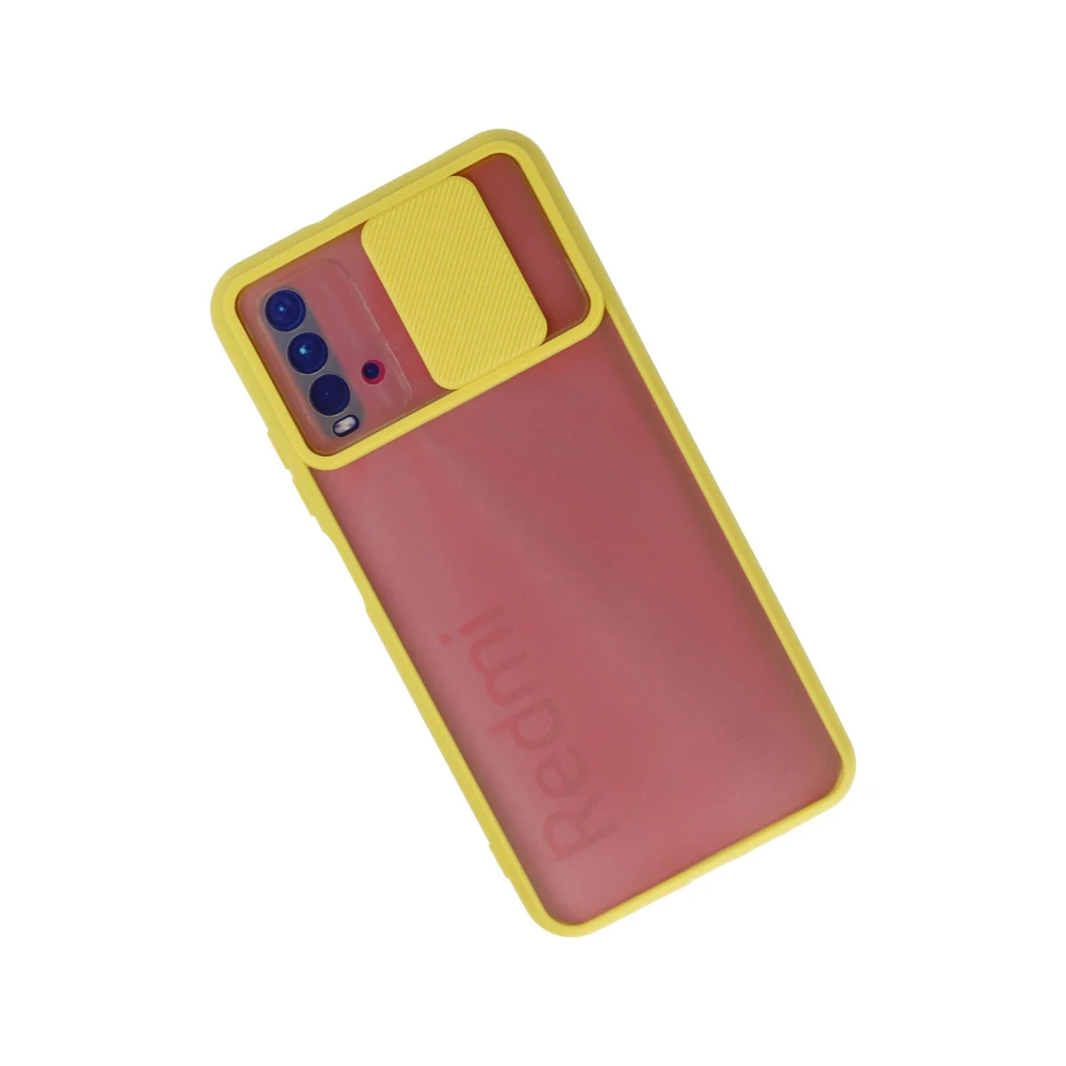 9T Kılıf Palm Buzlu Kamera Sürgülü Silikon - Sarı