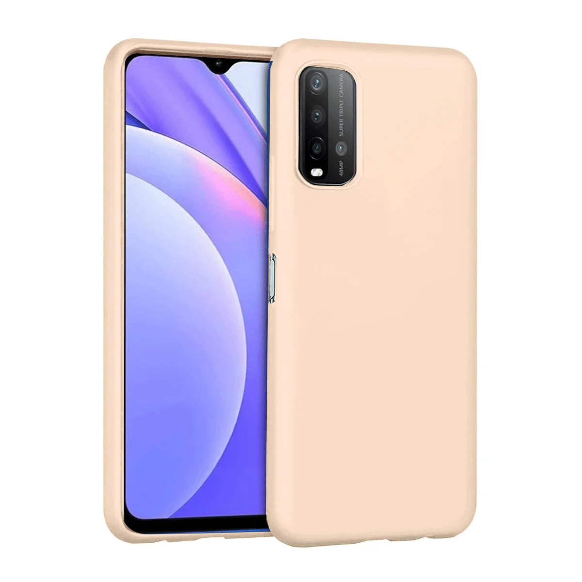 9T Nano İçi Kadife Silikon Kılıf - Pudra