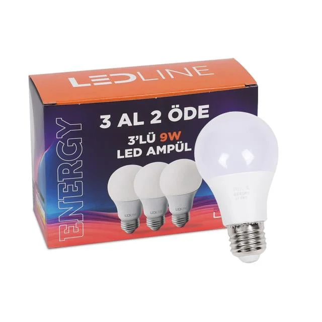 9W 3'lü Beyaz LED Ampul Seti – Enerji Tasarruflu ve Uzun Ömürlü Aydınlatma Fiyatı, Yorumları ve Özellikleri