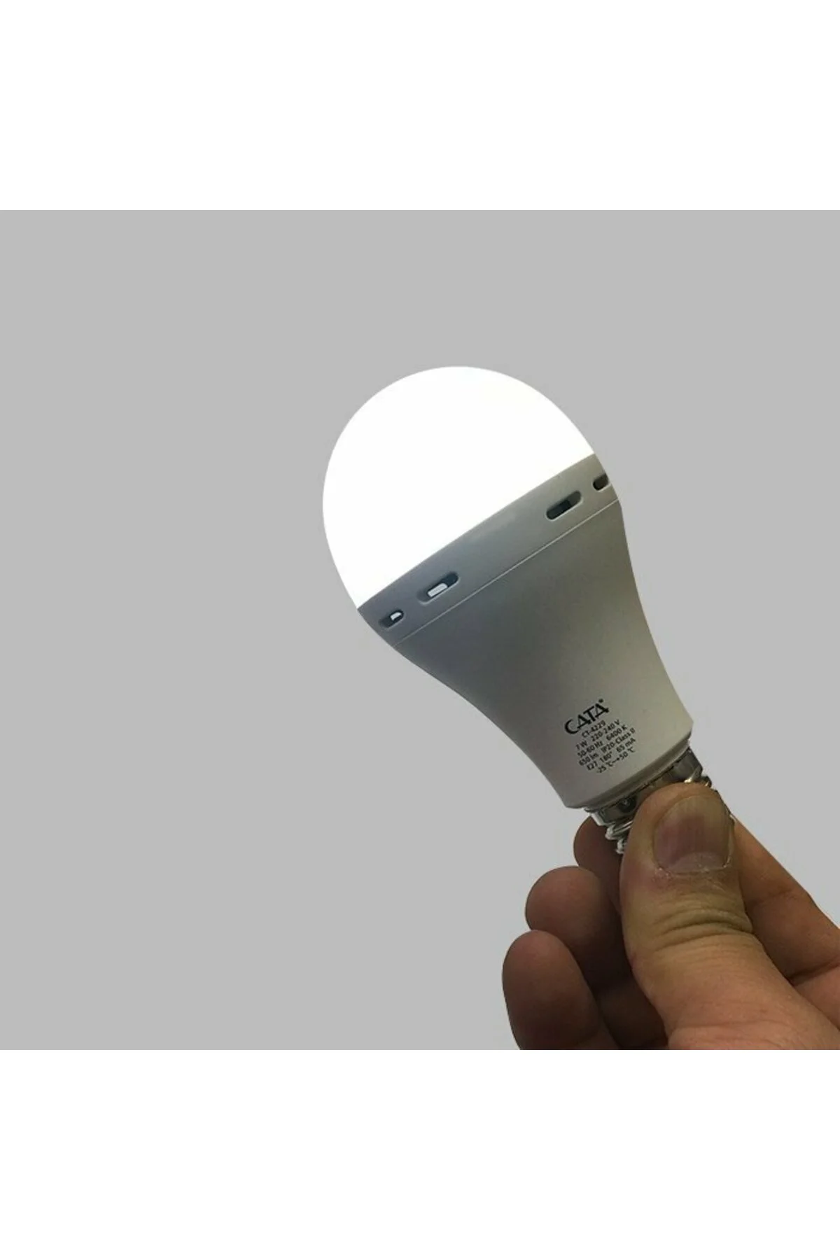9w Beyaz Şarjlı Led Ampul