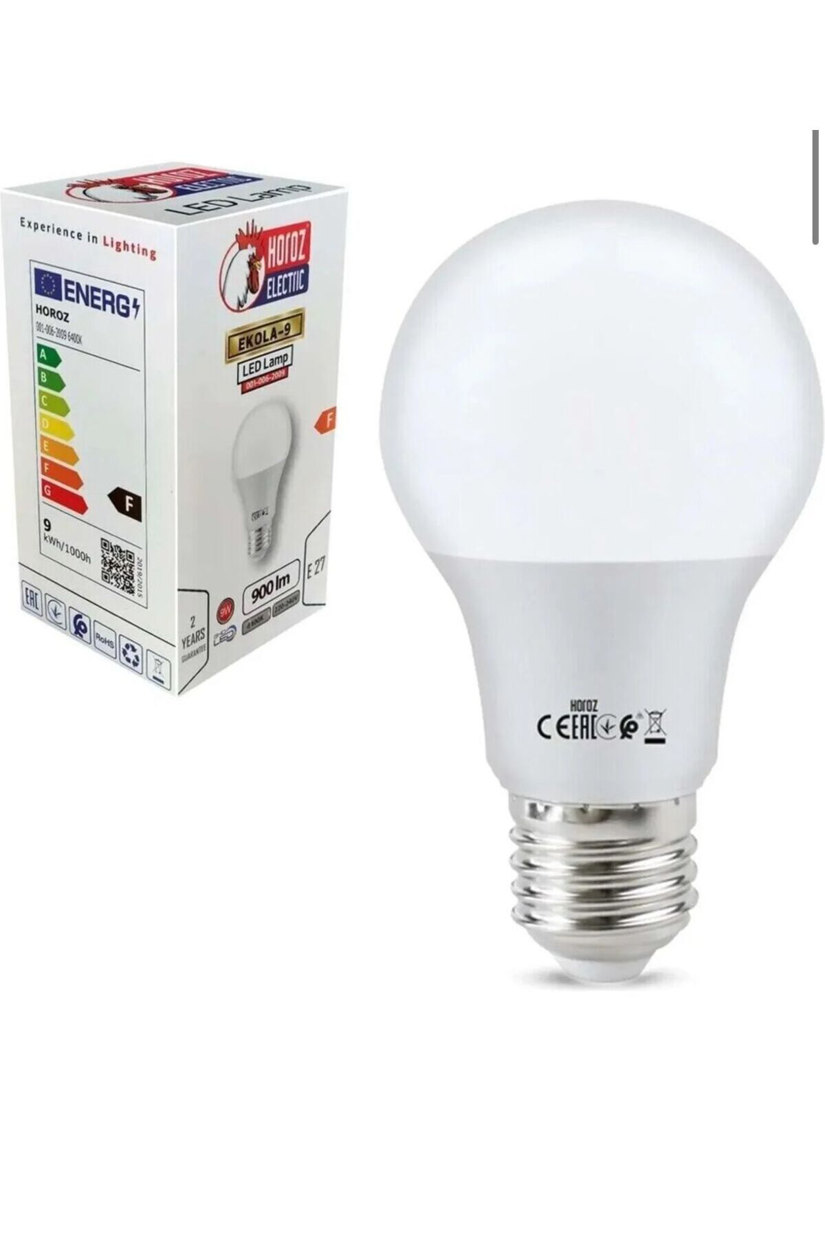 9W E27 8400K Beyaz LED Ampul – Yüksek Parlaklık Tasarruflu Aydınl