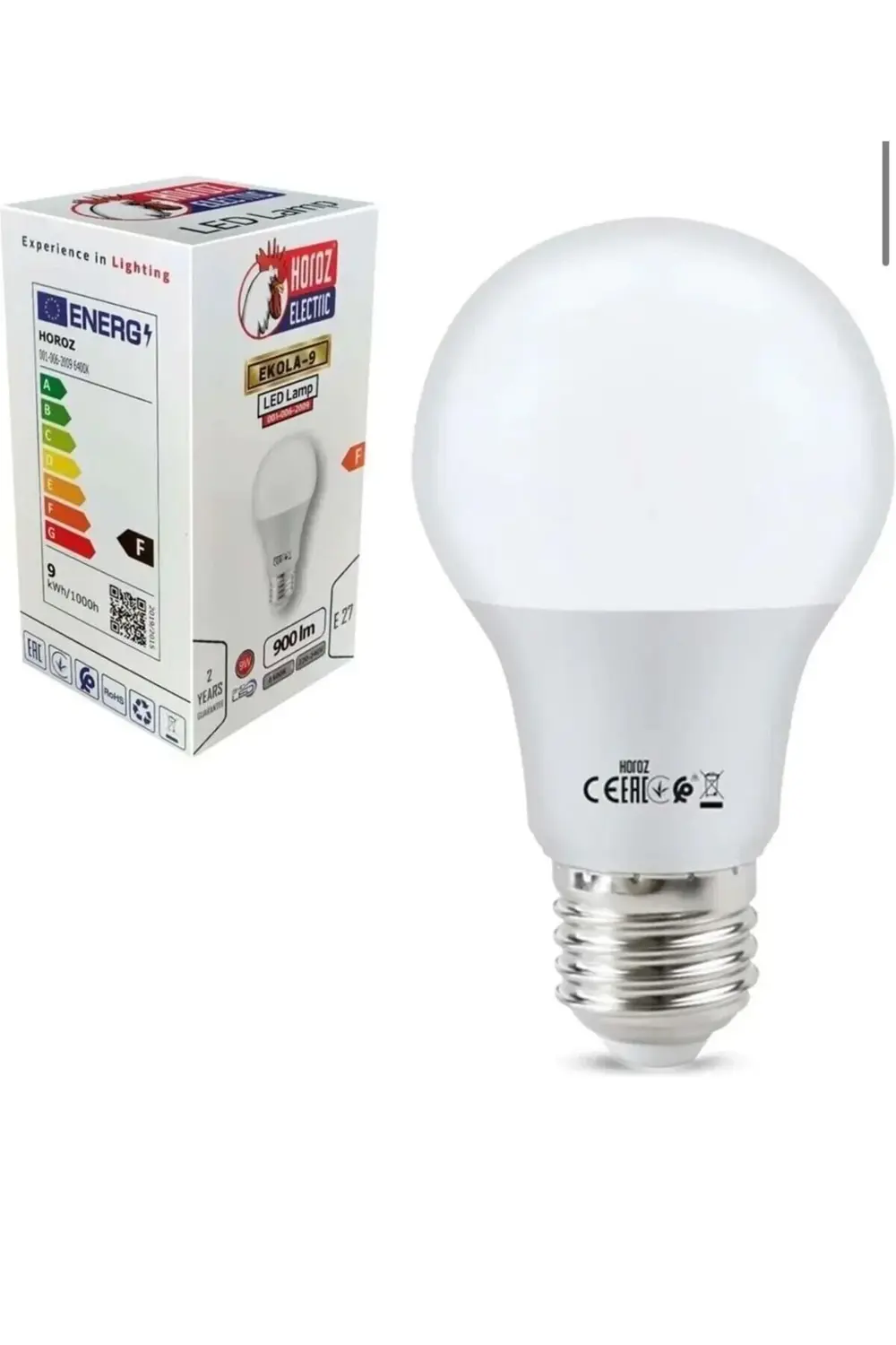 9W E27 8400K Beyaz LED Ampul – Yüksek Parlaklık Tasarruflu Aydınl