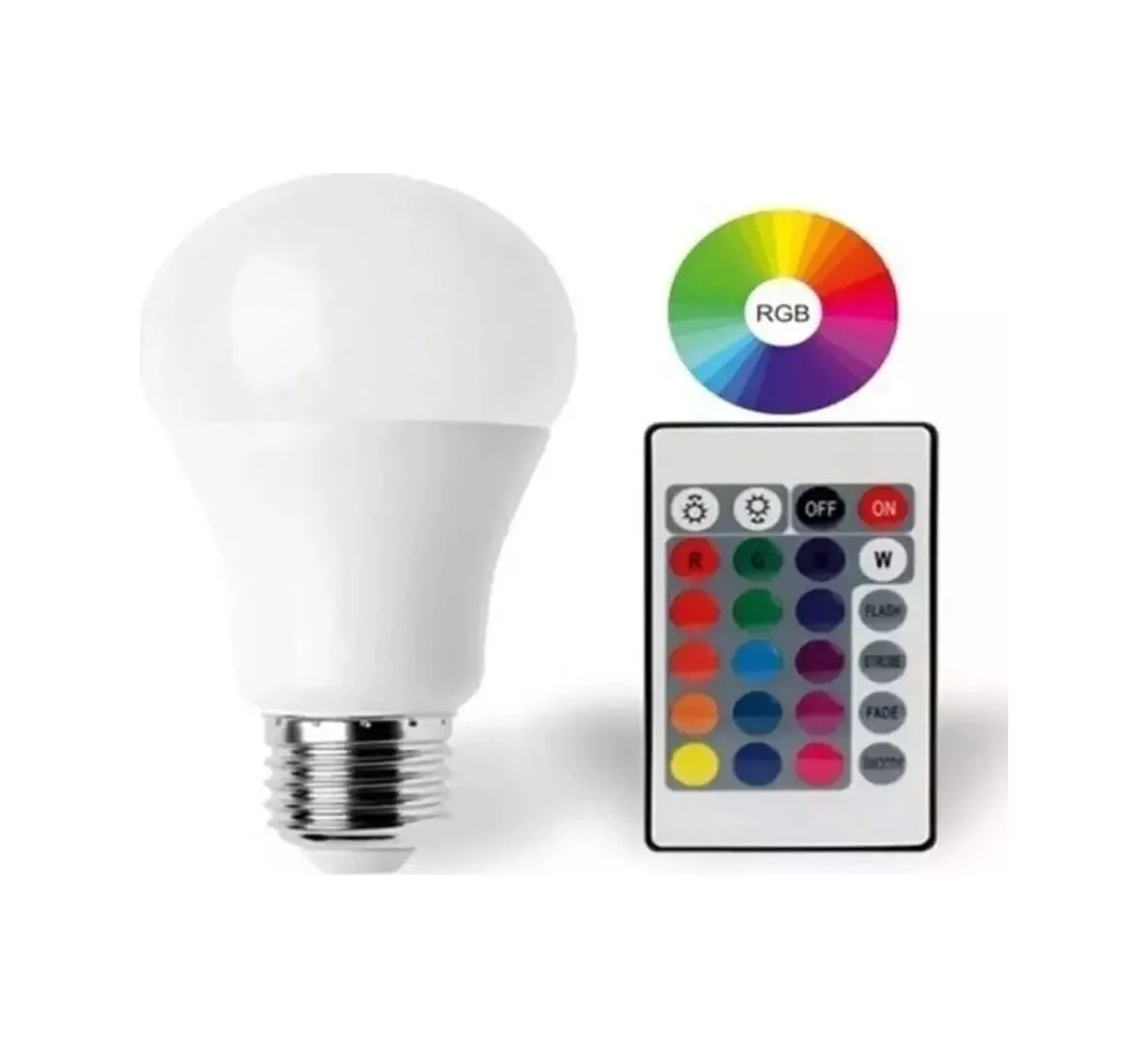 9w E27 Rgb Ve Beyaz Işık Kumandalı Ampul 9w E27 Rgb Ve Beyaz Işık Kumandalı Ampul