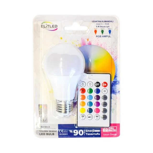 9W Kumandalı Beyaz+RGB LED Ampul – Renk Değiştiren Akıllı Ampul Fiyatı, Yorumları ve Özellikleri