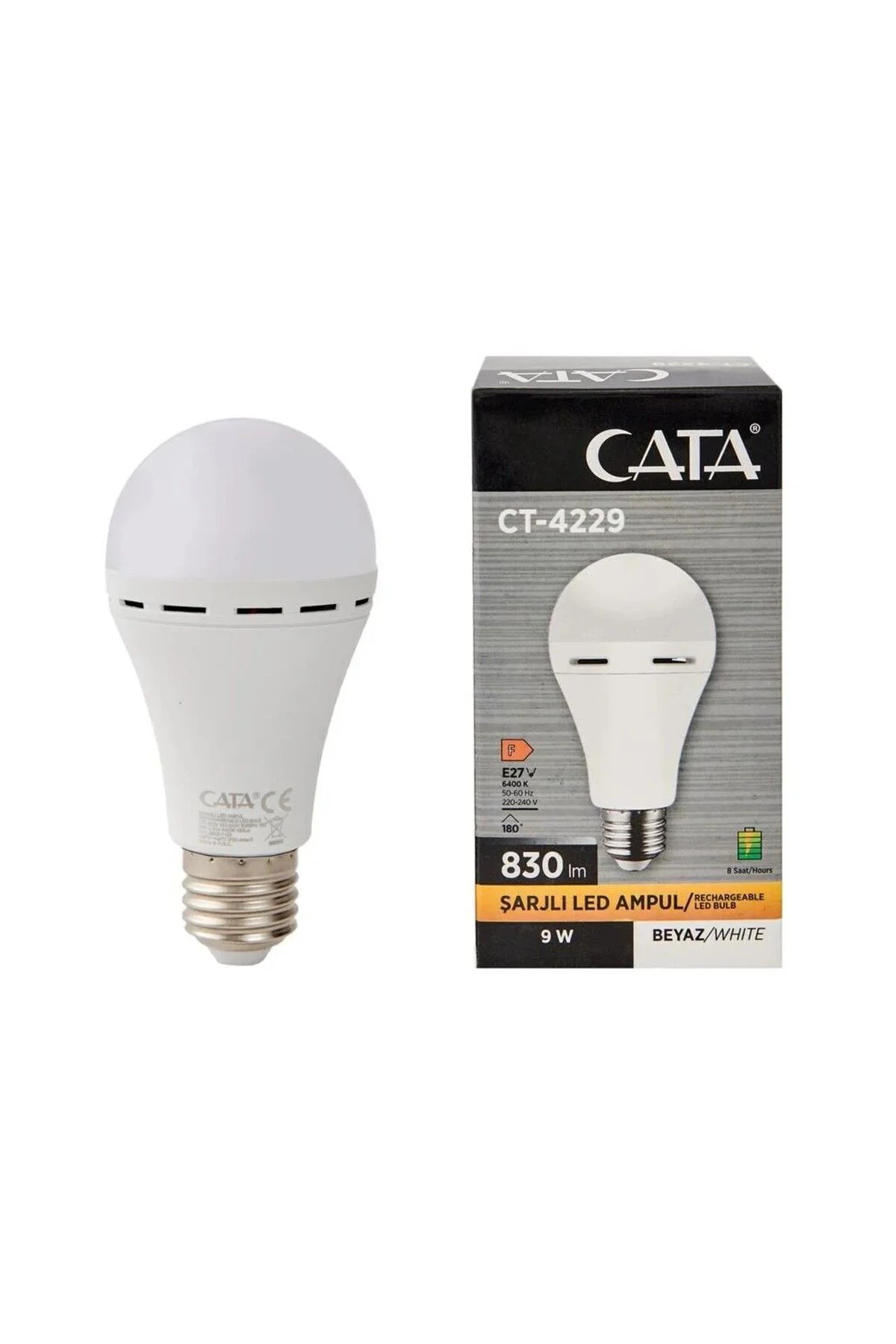 9W Şarjlı led ampul 10 lu Eko Paket