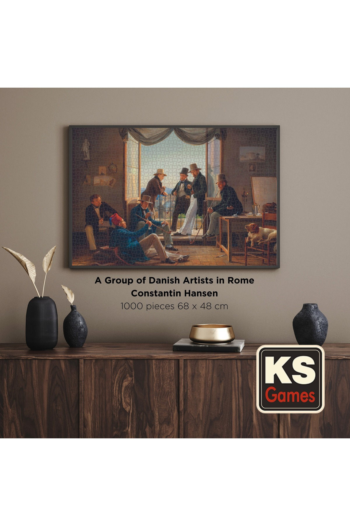 Ks Games A Group Of Danish Artists İn Rome 1000 Parça Puzzle
