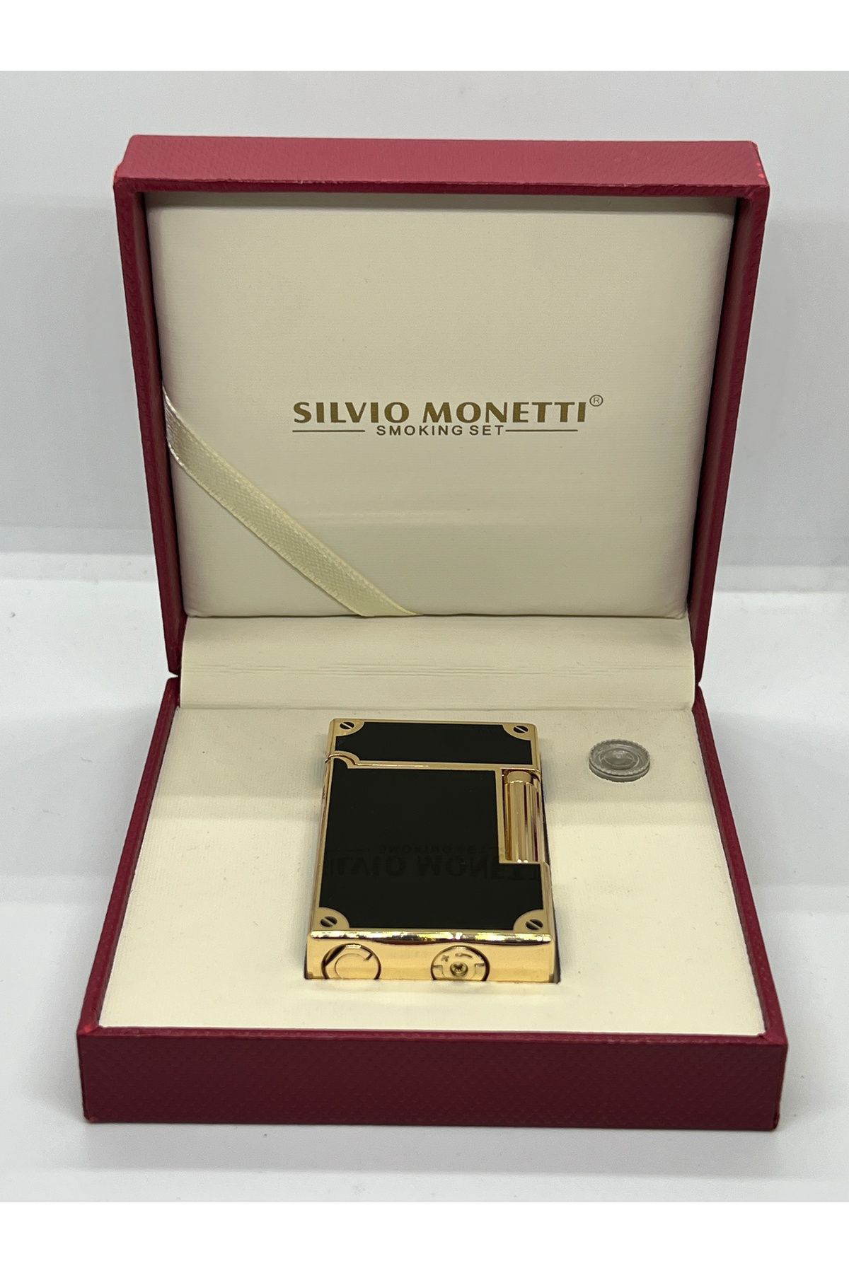 Pnp A Kalite Dupont Tarzı Çakmak Silvio Monetti-Yandan Çarklı