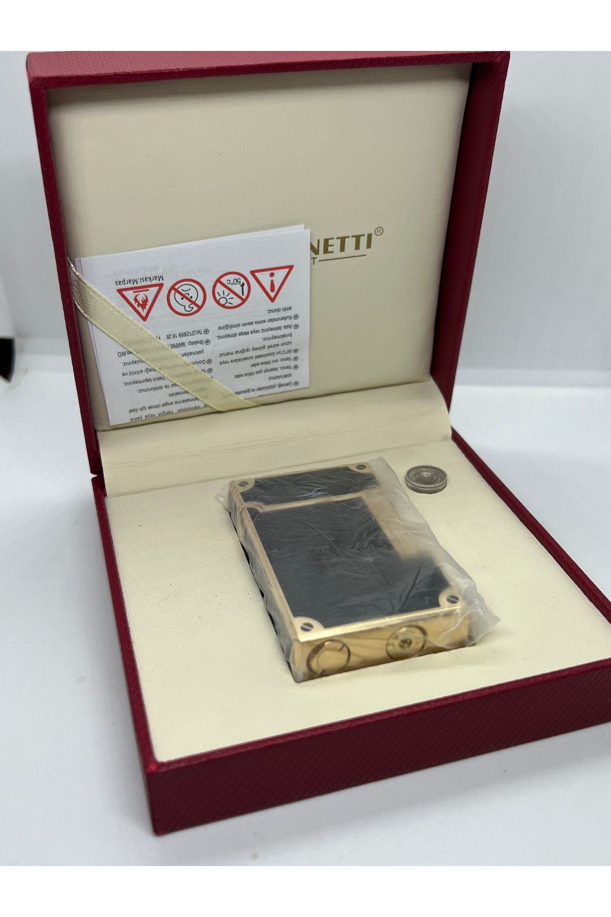 Pnp A Kalite Dupont Tarzı Çakmak Silvio Monetti-Yandan Çarklı