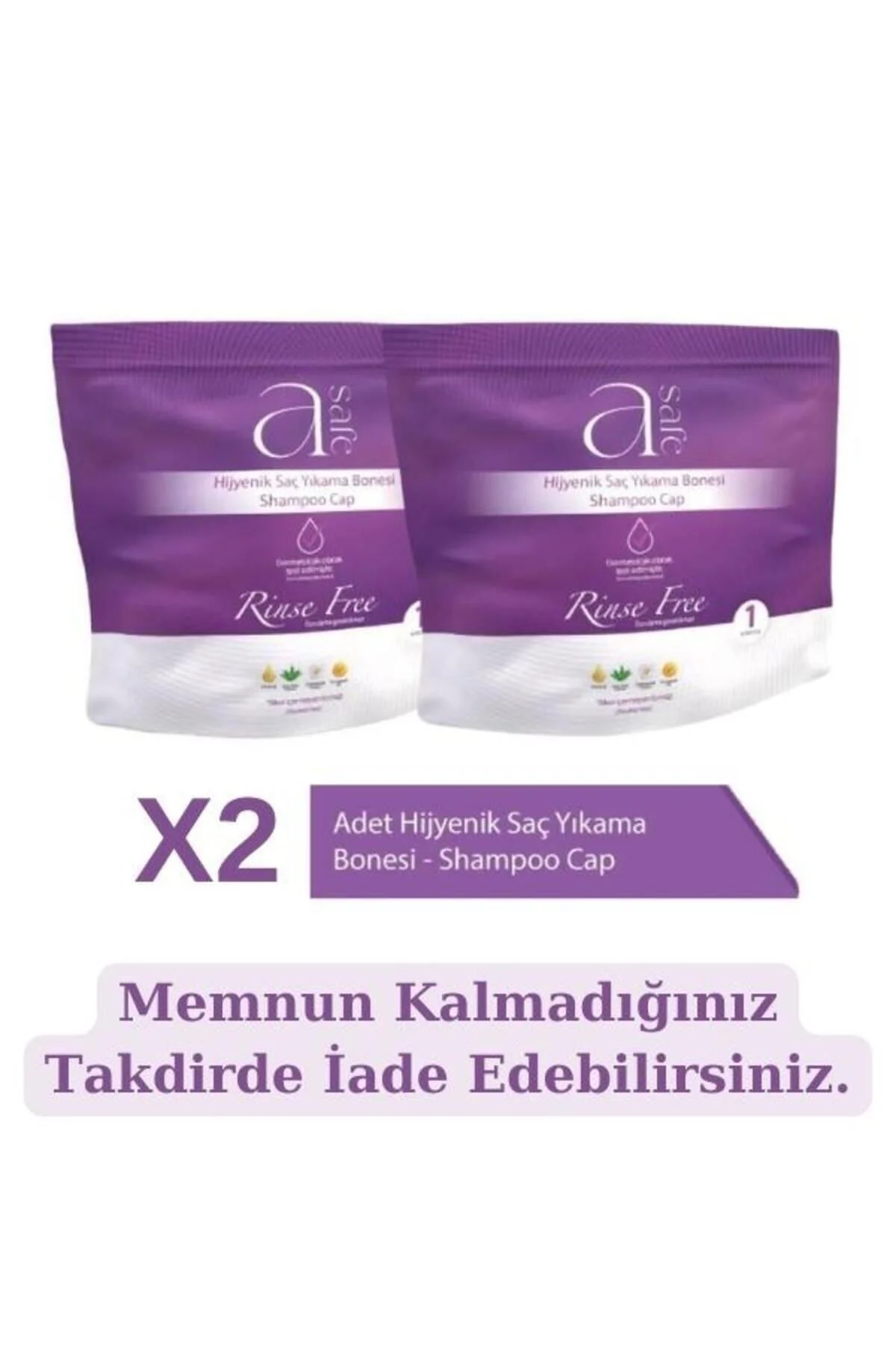 A Safe Hijyenik Saç Yıkama Bonesi 2 Adet
