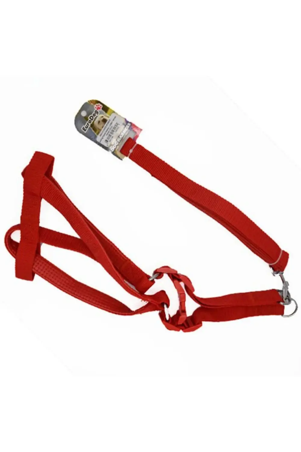 a Tasması ve Göğüs Tasması Takımı Kırmızı 20 Mm 120 Cm