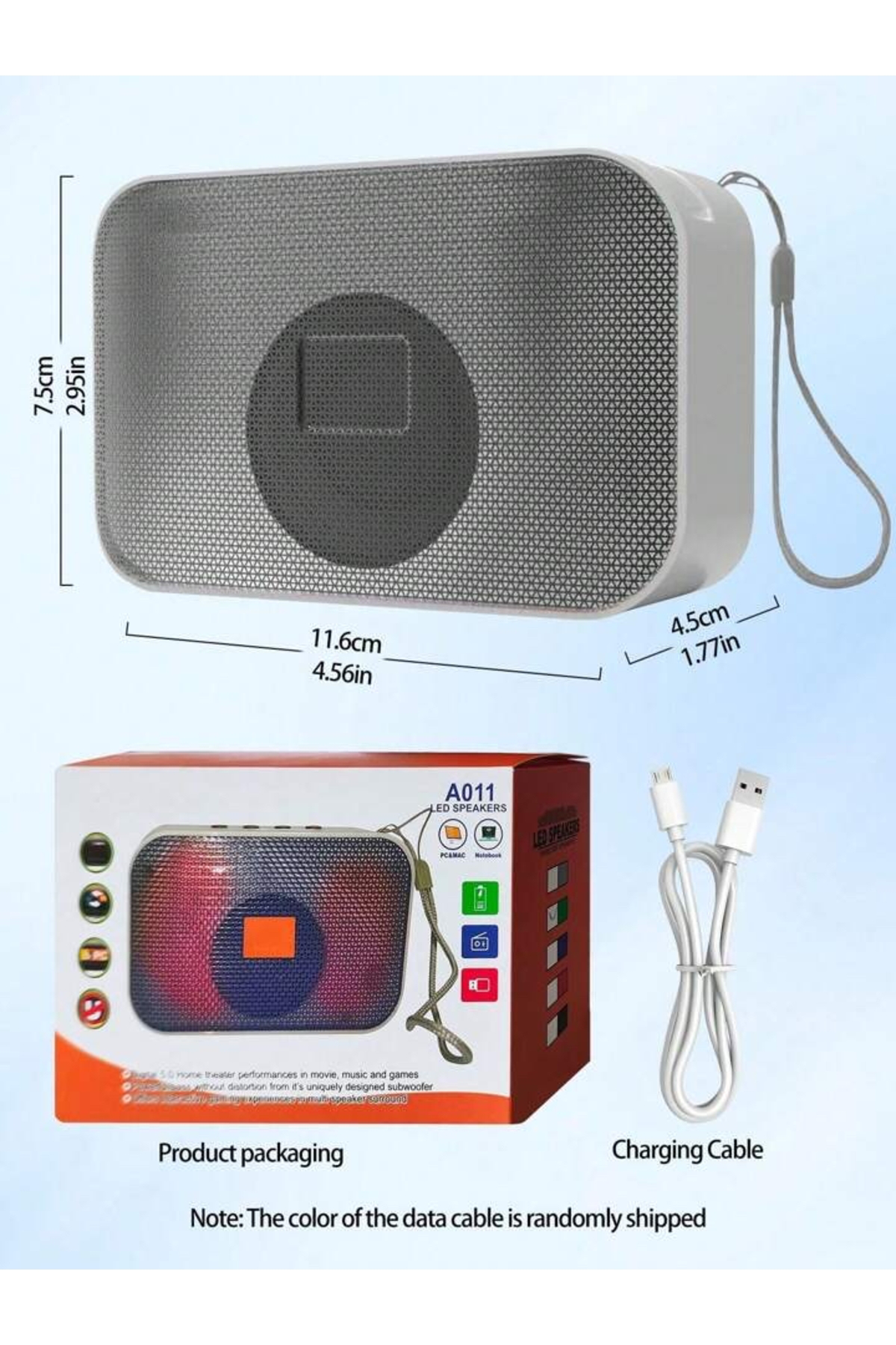 A011 LED mini bluetooth hoparlör