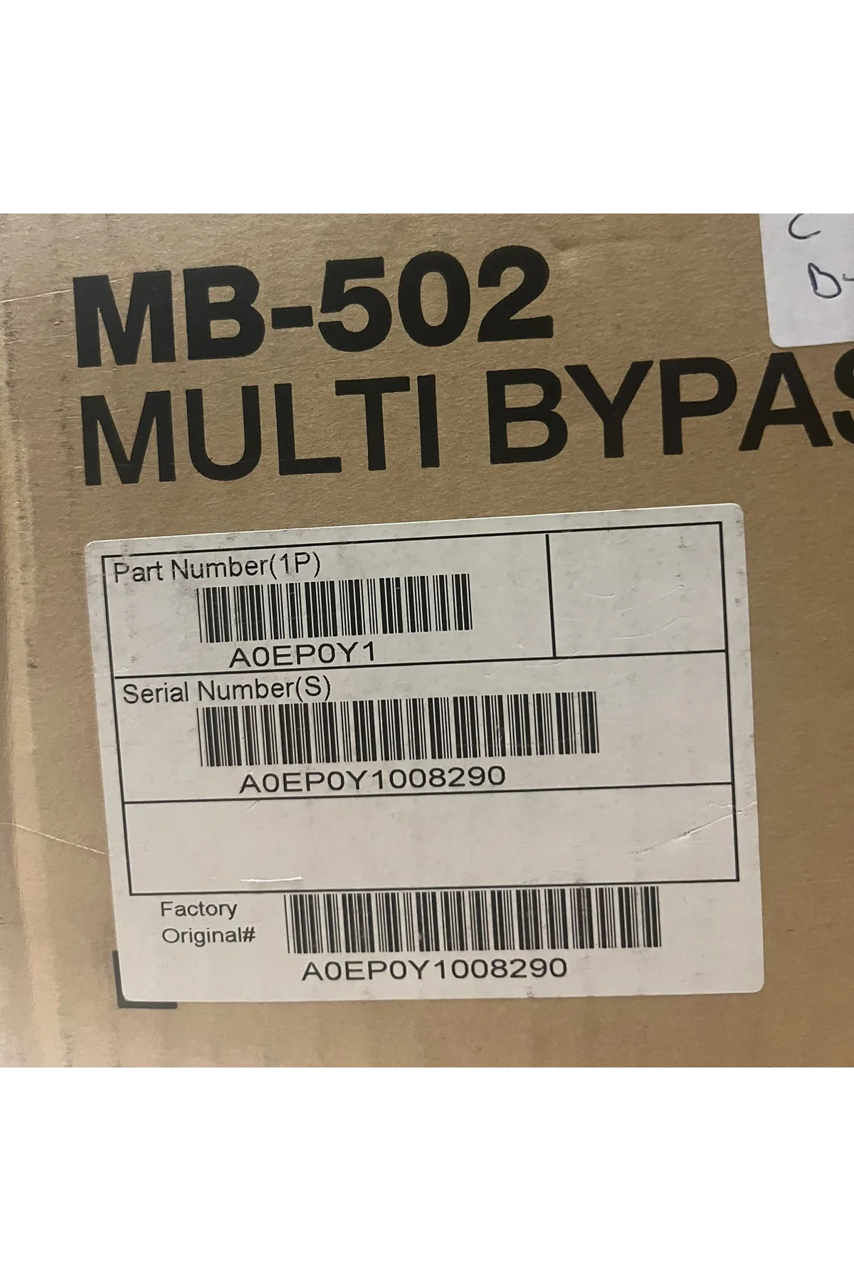 A0EP0Y1 MB-502 Multi Bypass Tray ORJİNAL