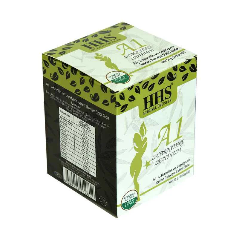A1 L-Carnitine Lepidium Bitkisel 30 Kapsül X 10 Adet