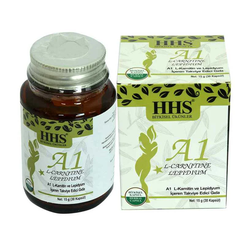 A1 L-Carnitine Lepidium Bitkisel 30 Kapsül X 10 Adet