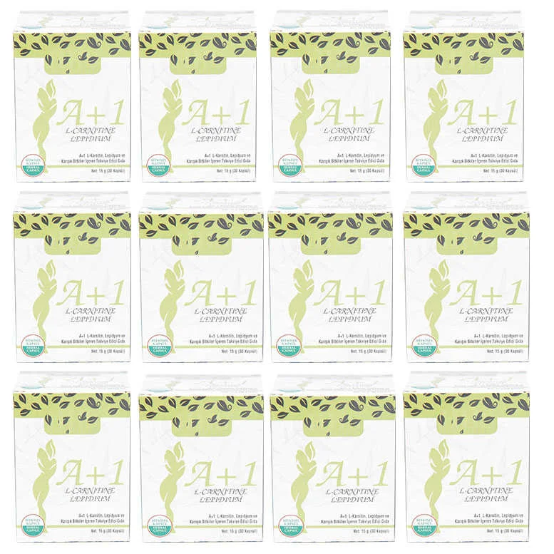 A1 L-Carnitine Lepidium Bitkisel 30 Kapsül X 10 Adet