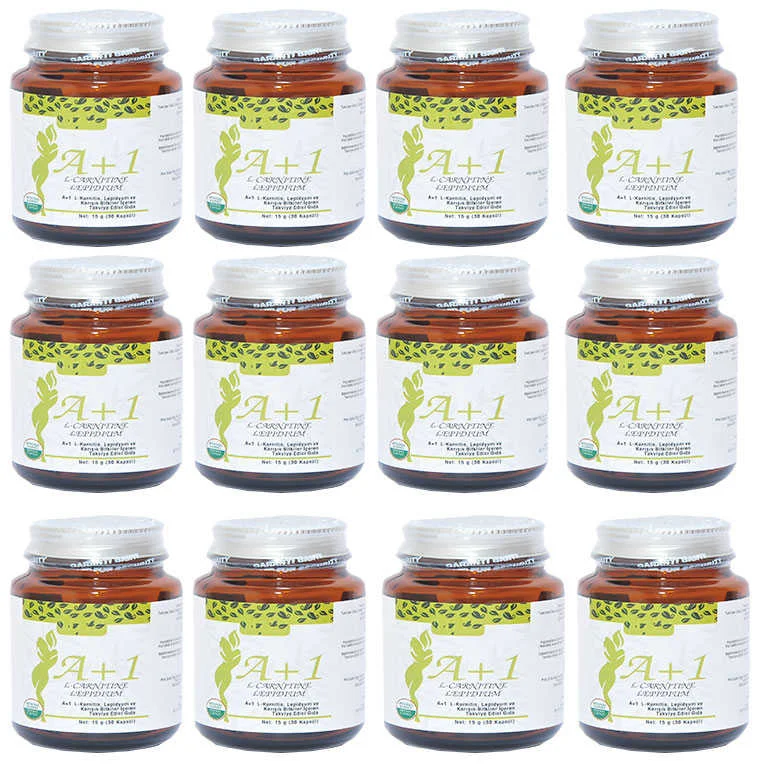 A1 L-Carnitine Lepidium Bitkisel 30 Kapsül X 10 Adet