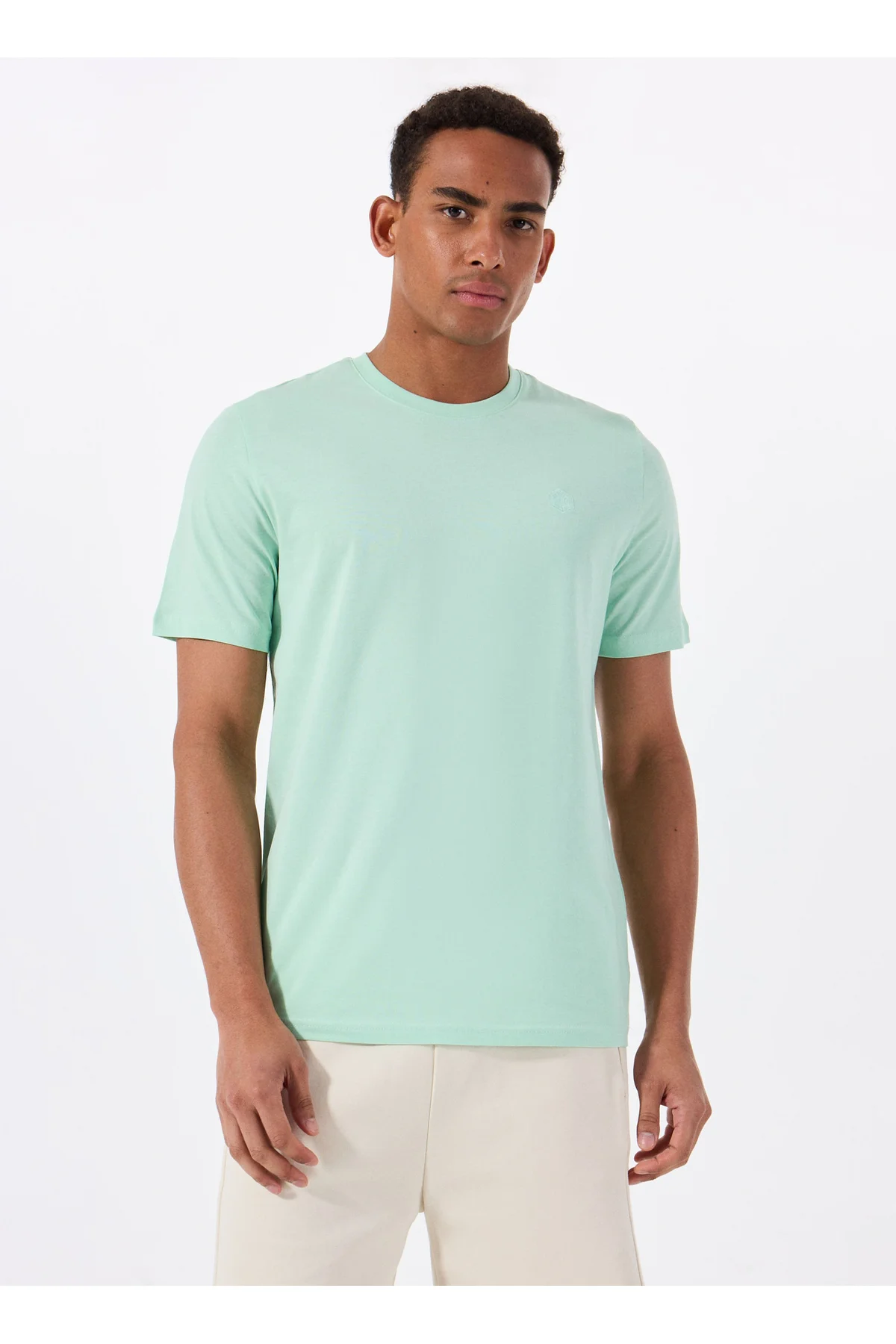 A10193939708010-MB CT102 C NK T-SH Mint Bisiklet Yaka Regular Fit