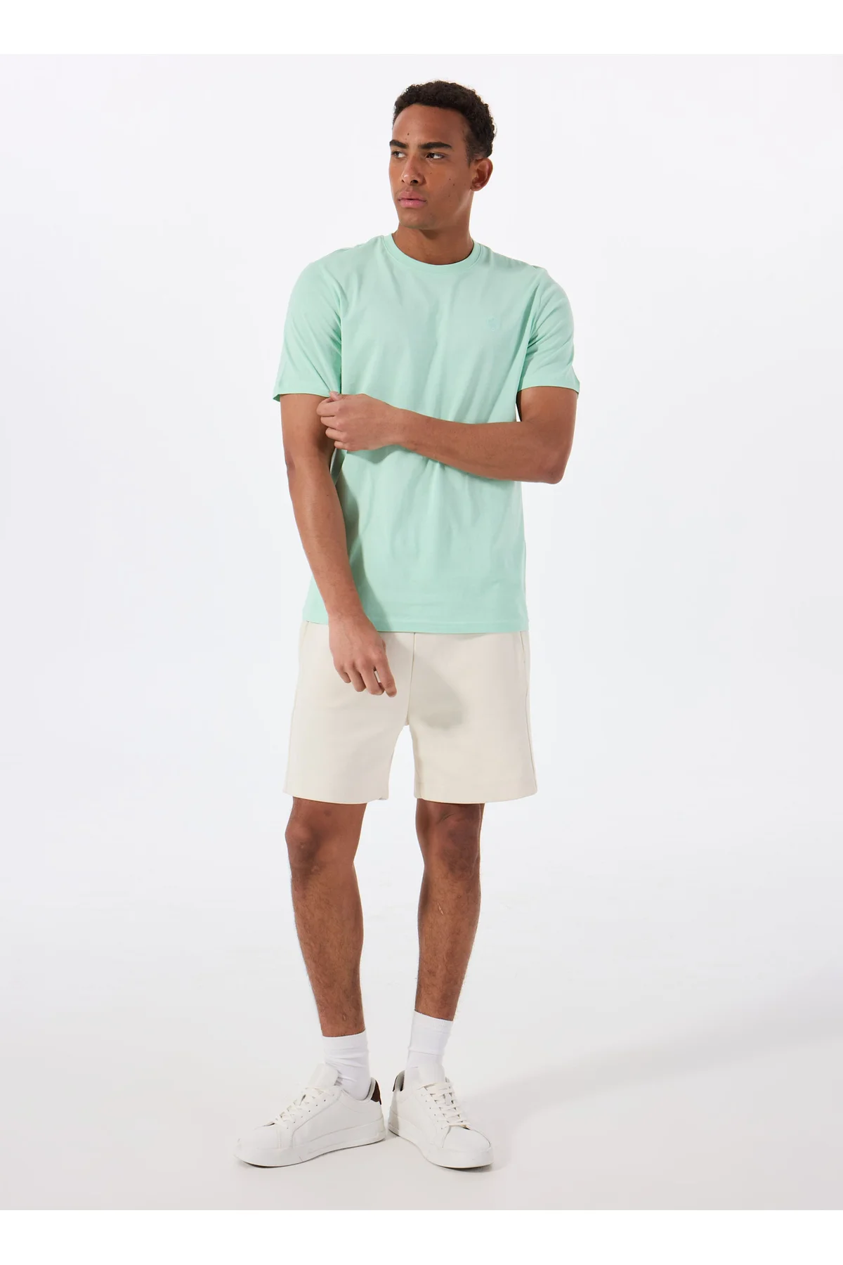 A10193939708010-MB CT102 C NK T-SH Mint Bisiklet Yaka Regular Fit