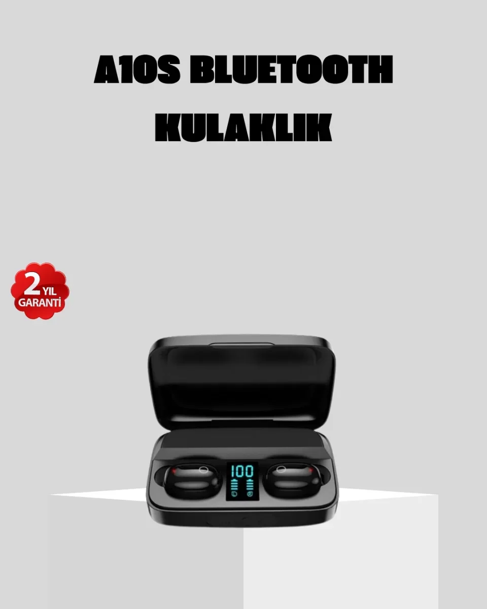 A10s Kablosuz Bluetooth Kulaklık – 1800mAh Powerbank, Otomatik Eş