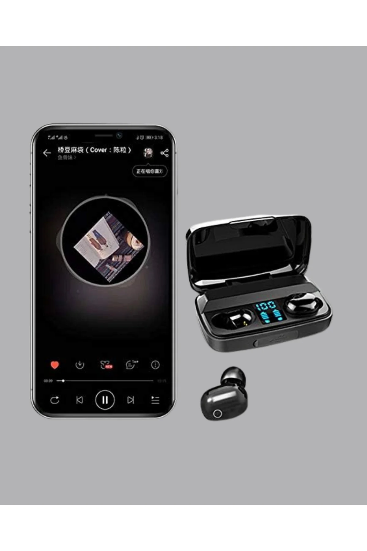 A10s Kablosuz Bluetooth Kulaklık – 1800mAh Powerbank, Otomatik Eşleşme, iOS/Android Uyumlu