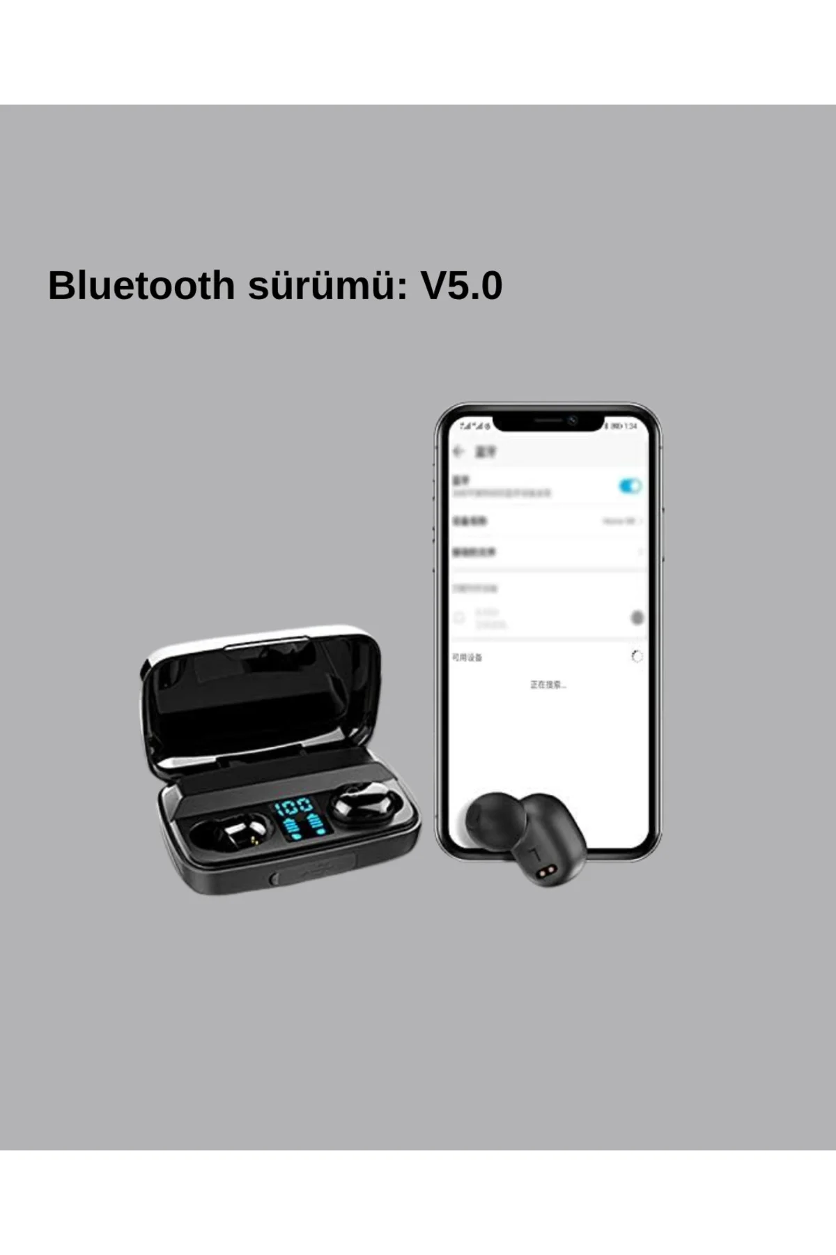 A10s Kablosuz Bluetooth Kulaklık – 1800mAh Powerbank, Otomatik Eşleşme, iOS/Android Uyumlu