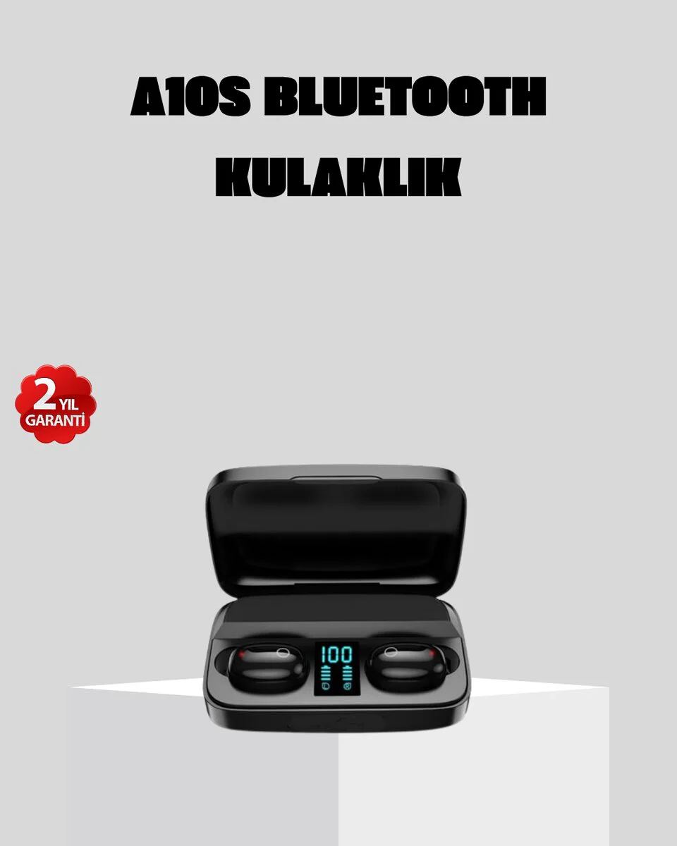 A10s Kablosuz Bluetooth Kulaklık – 1800mAh Powerbank Otomatik Eşleşme iOS/Android Uyumlu