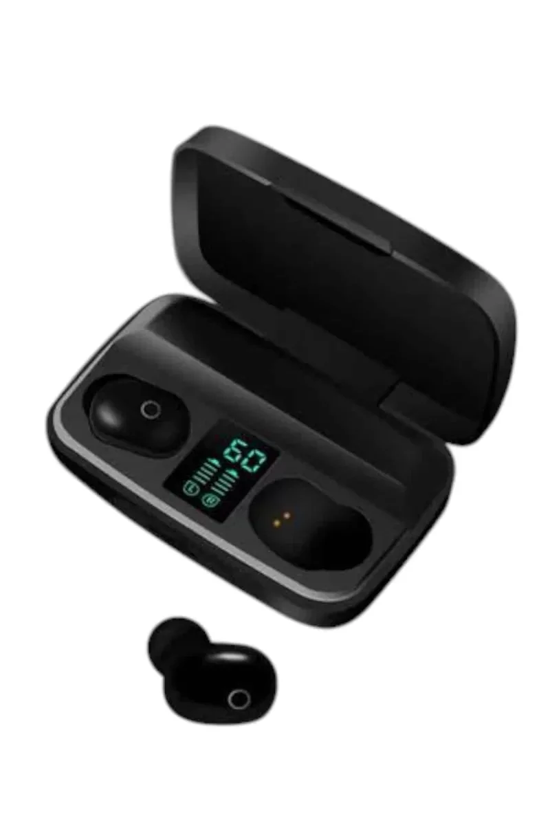 A10S Kablosuz Bluetooth Kulaklık - TWS, 1800 mAh Şarj Kutusu ve Telefon Şarjı