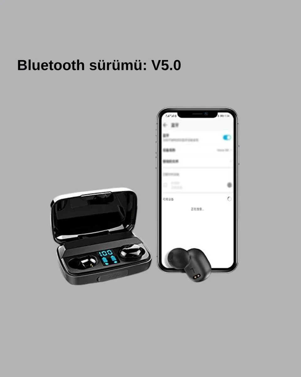 A10s TWS Bluetooth 5.0 Kulaklık - Powerbank Şarj Kutulu Dokunmatik Kontrol ve Gerçek Stereo