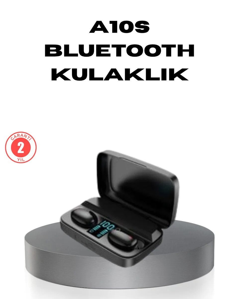 A10s TWS Bluetooth 5.0 Kulaklık - Powerbank Şarj Kutulu Dokunmatik Kontrol ve Gerçek Stereo
