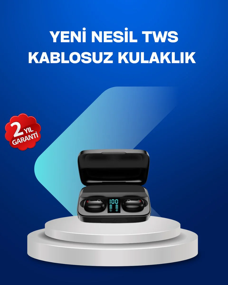 A10s TWS Bluetooth 5.0 Kablosuz Kulaklık - 1800 mAh Şarj Kutulu