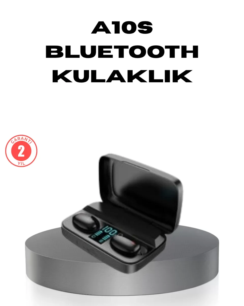 A10s TWS Bluetooth 5.0 Kulaklık – Powerbank’li Şarj Kutusu, Dokun