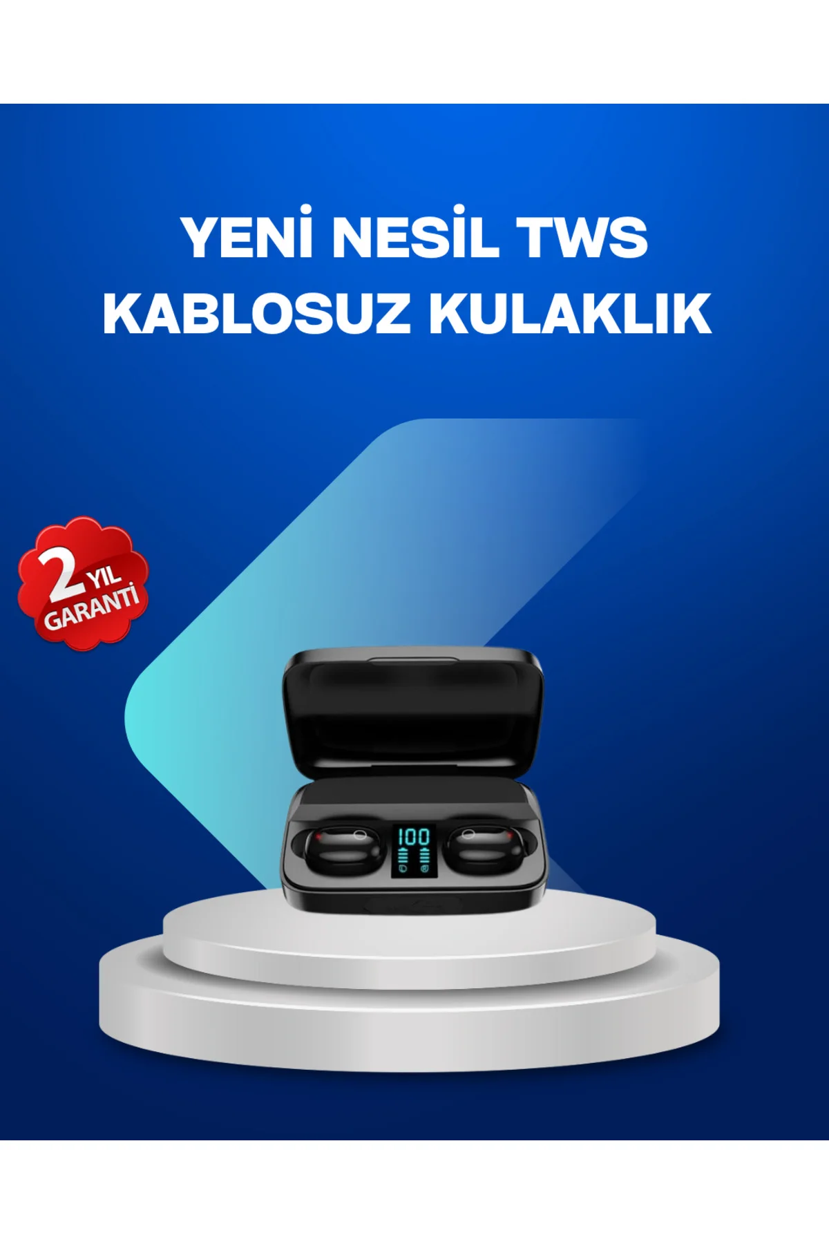 A10s TWS Bluetooth 5.0 Kablosuz Kulaklık 1800 mAh Şarj Kutulu