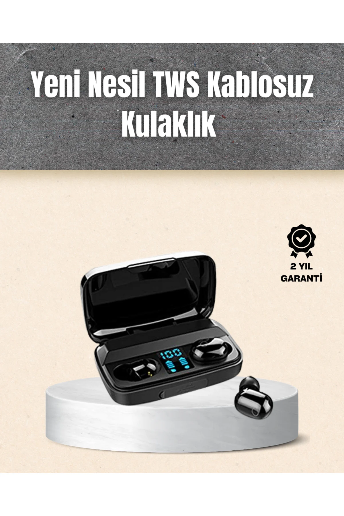 A10s TWS Ergonomik Bluetooth Kulaklık Uzun Pil Ömürlü