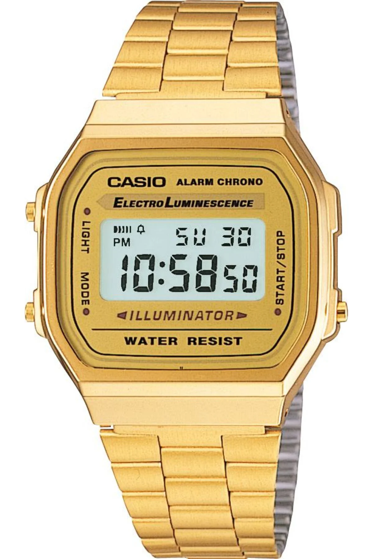A168WG-9WDF Retro Quartz Çelik Altın Rengi