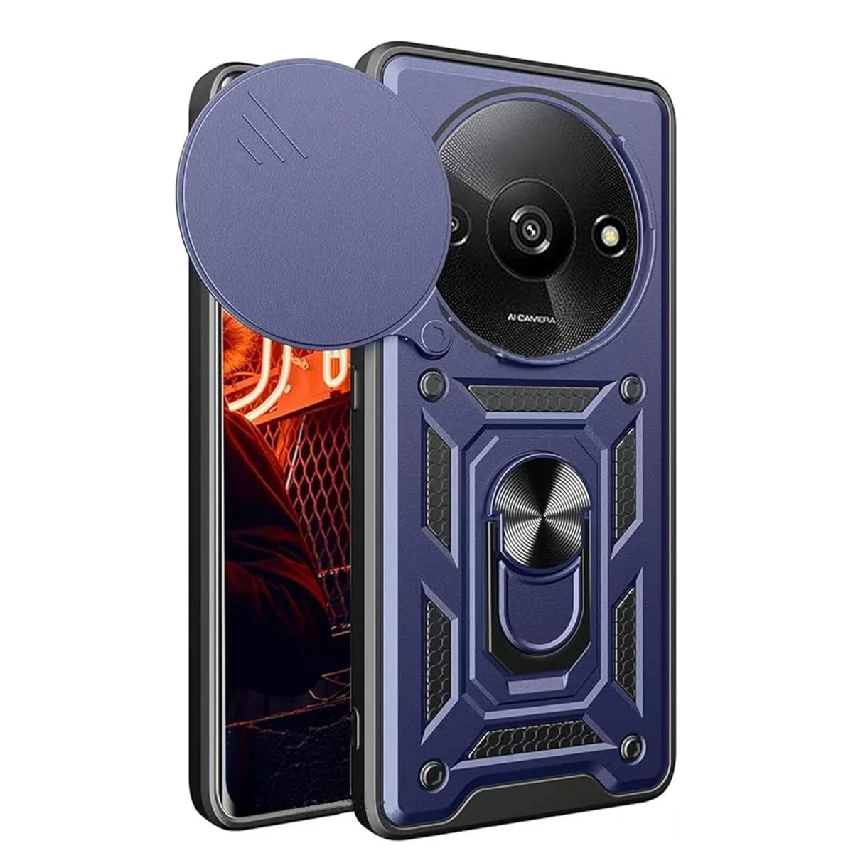 A3 4G Kılıf Pars Lens Kapağı - Güçlü Darbe Koruması ve Metal Stand ile Premium Koruma