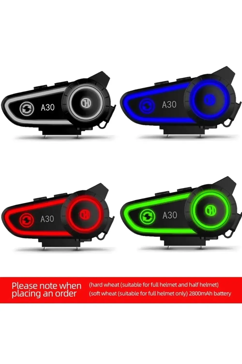 A30 Intercom Motosiklet Kask Kulaklık İntercom Ultra Yüksek Kalit