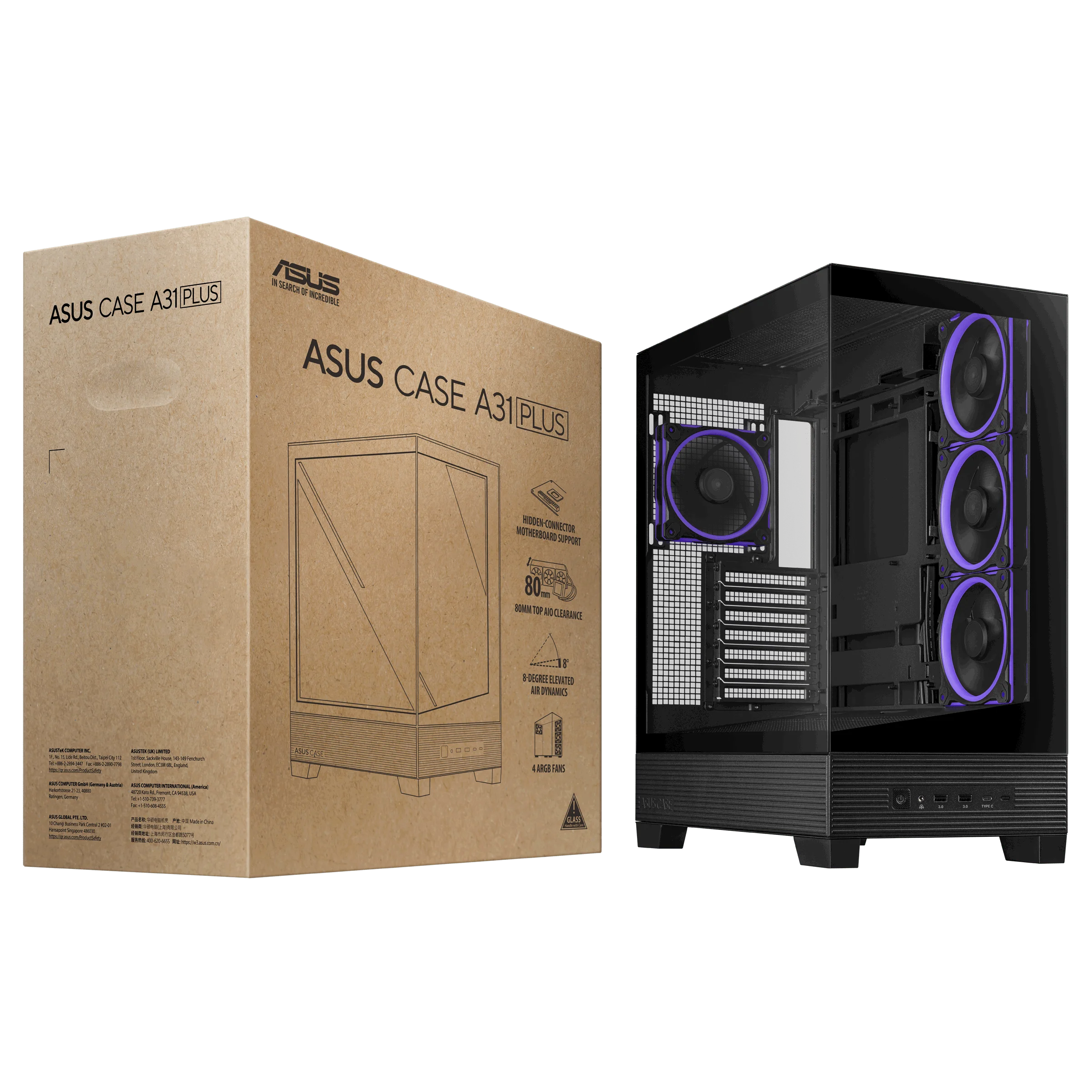 A31 PLUS M-ATX KASA, GİZLİ KONNEKTÖR DESTEKLİ, 360 MM RADYATÖR VE 380 MM EKRAN KARTI UYUMLU, 4 ARGB FANLI KASA Fiyatı, Yorumları ve Özellikleri