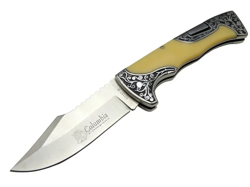 A3157C  / Kamp Çakı 23 cm -  İşlemeli Saplı