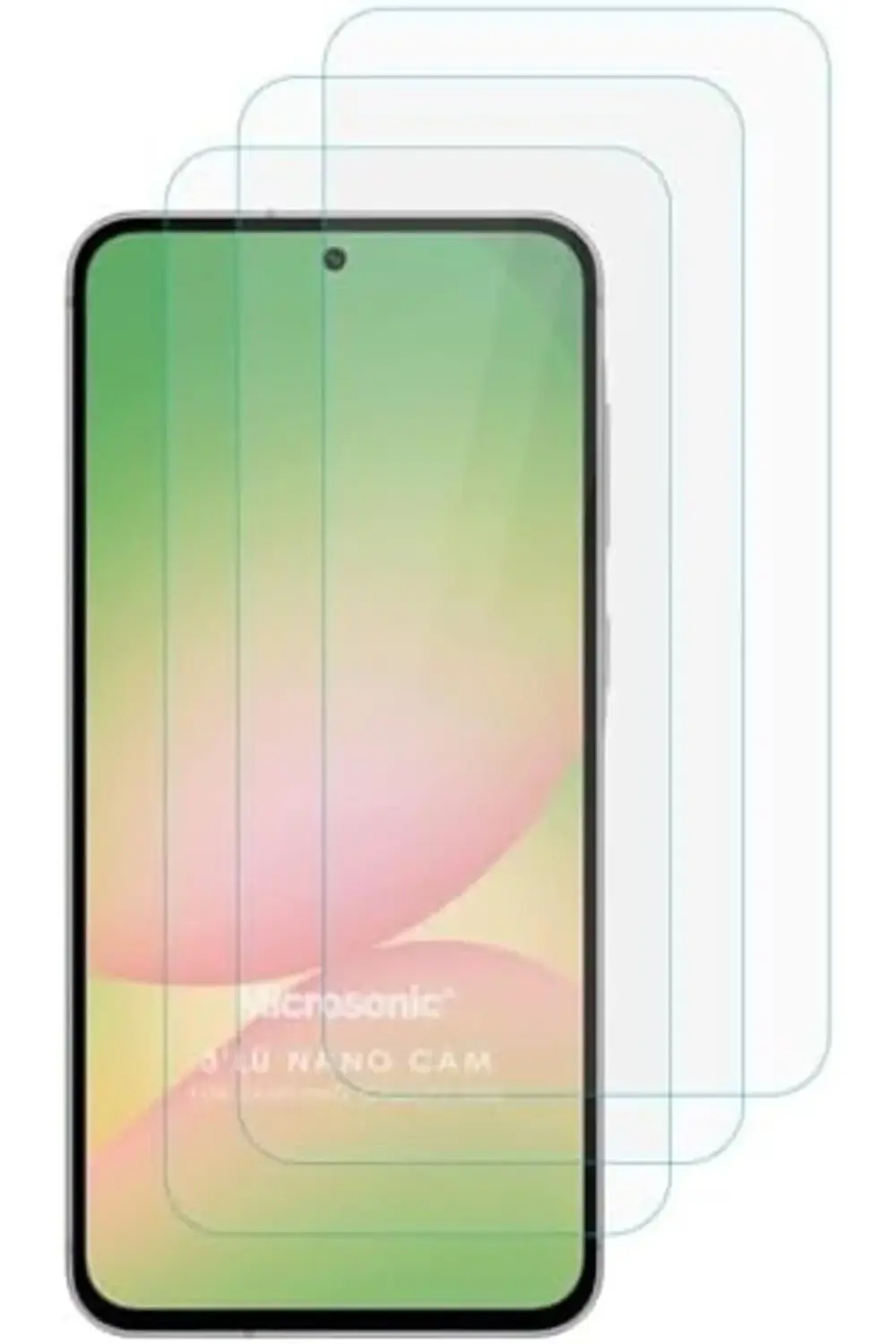 A36 Screen Protector Glass Cam Ekran (3`lü Paket) [ A36 ile Uyuml