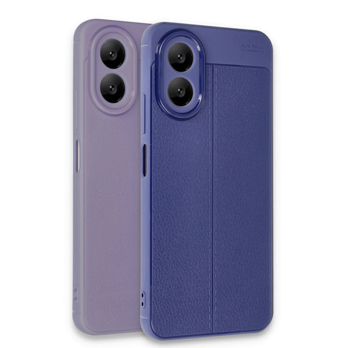 A38 Kılıf Auto Focus Kapak - TPU Deri Dokulu Güvenlik Kılıfı