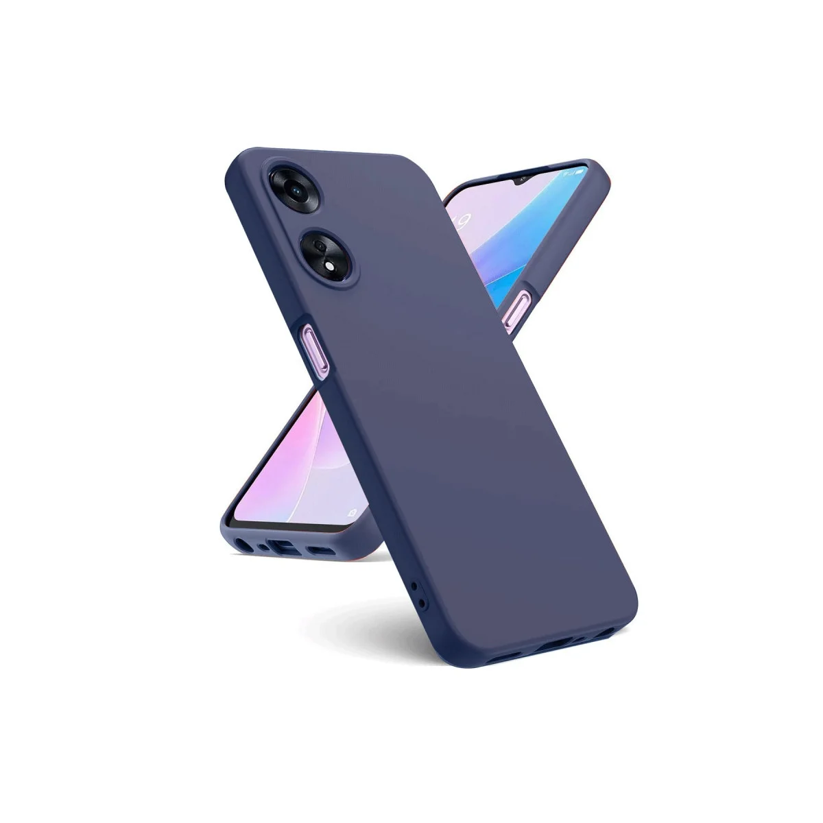 A38 Kılıf First Silikon - Lacivert Premium Telefon Kılıfı