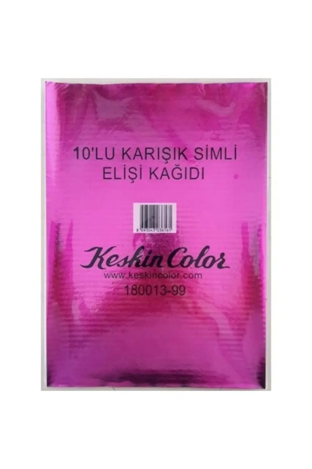 A4 10'lu Karışık Renk Simli El Işi Kağıdı 180013-99