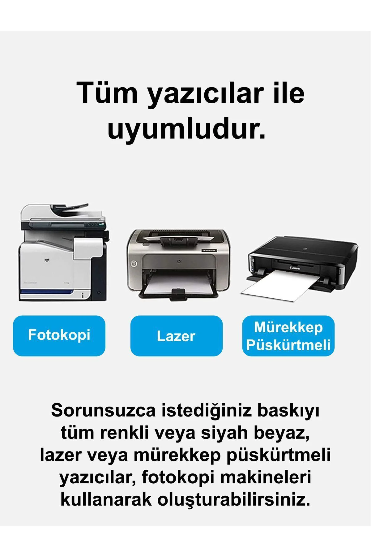 A4 Etiket 100 tane A4 Yapışkanlı Etiket A4 Lazer Etiket A4 Baskıs