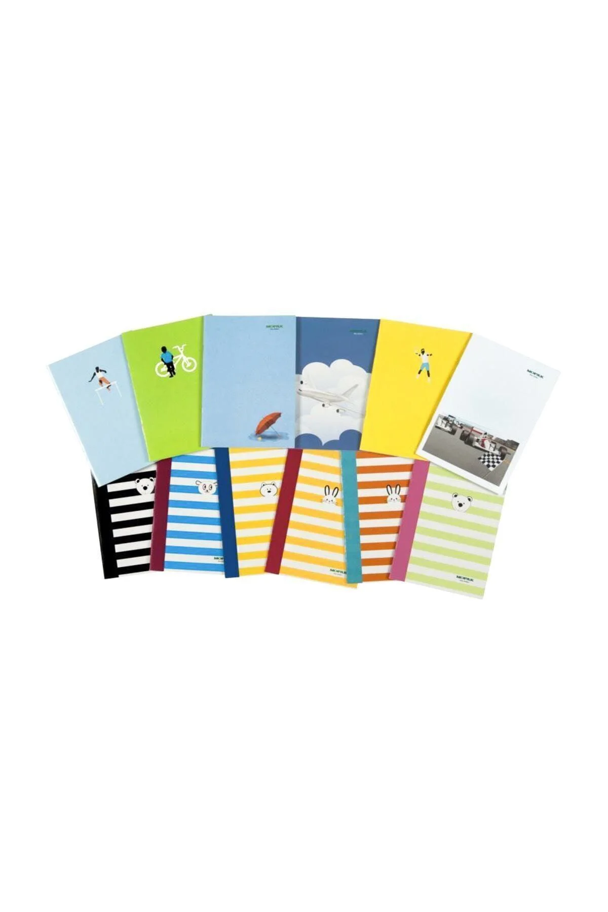A4 Kaye Defter (Dikişli) Karton Kapak Kareli 100 Yaprak Asorti Tekli (1 Adet)