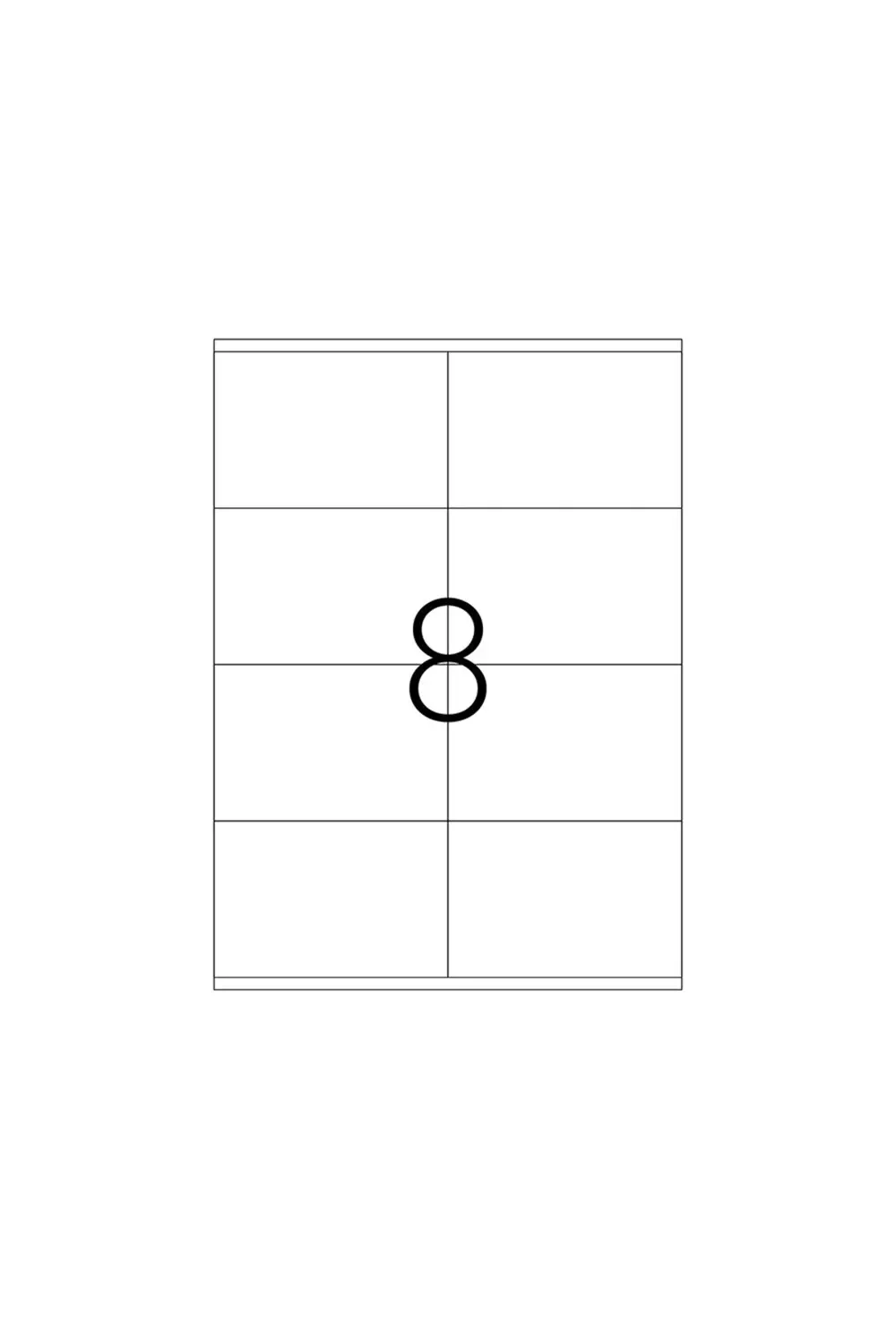 A4 Lazer Etiket, ölçü 105×72 Mm Tw 2408