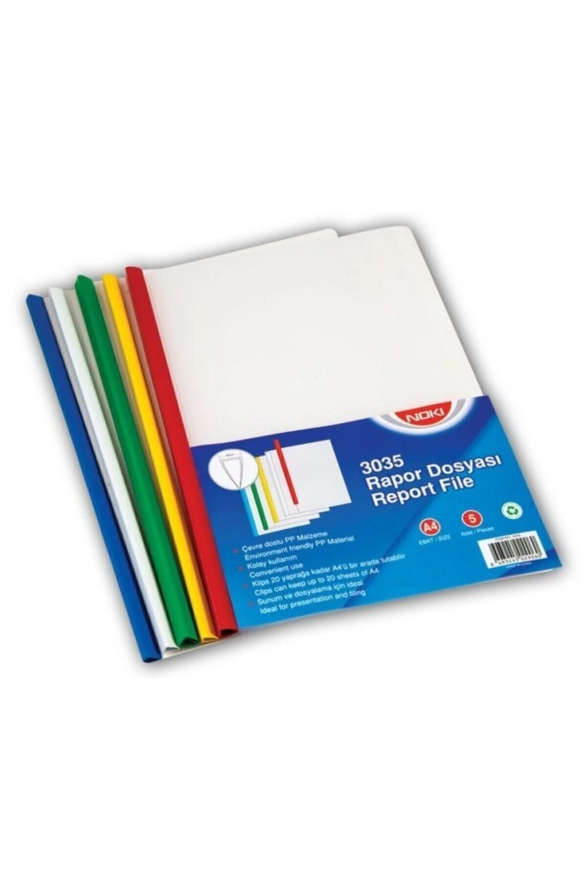 A4 Sıkıştırmalı Dosya 5'li Paket (3035)