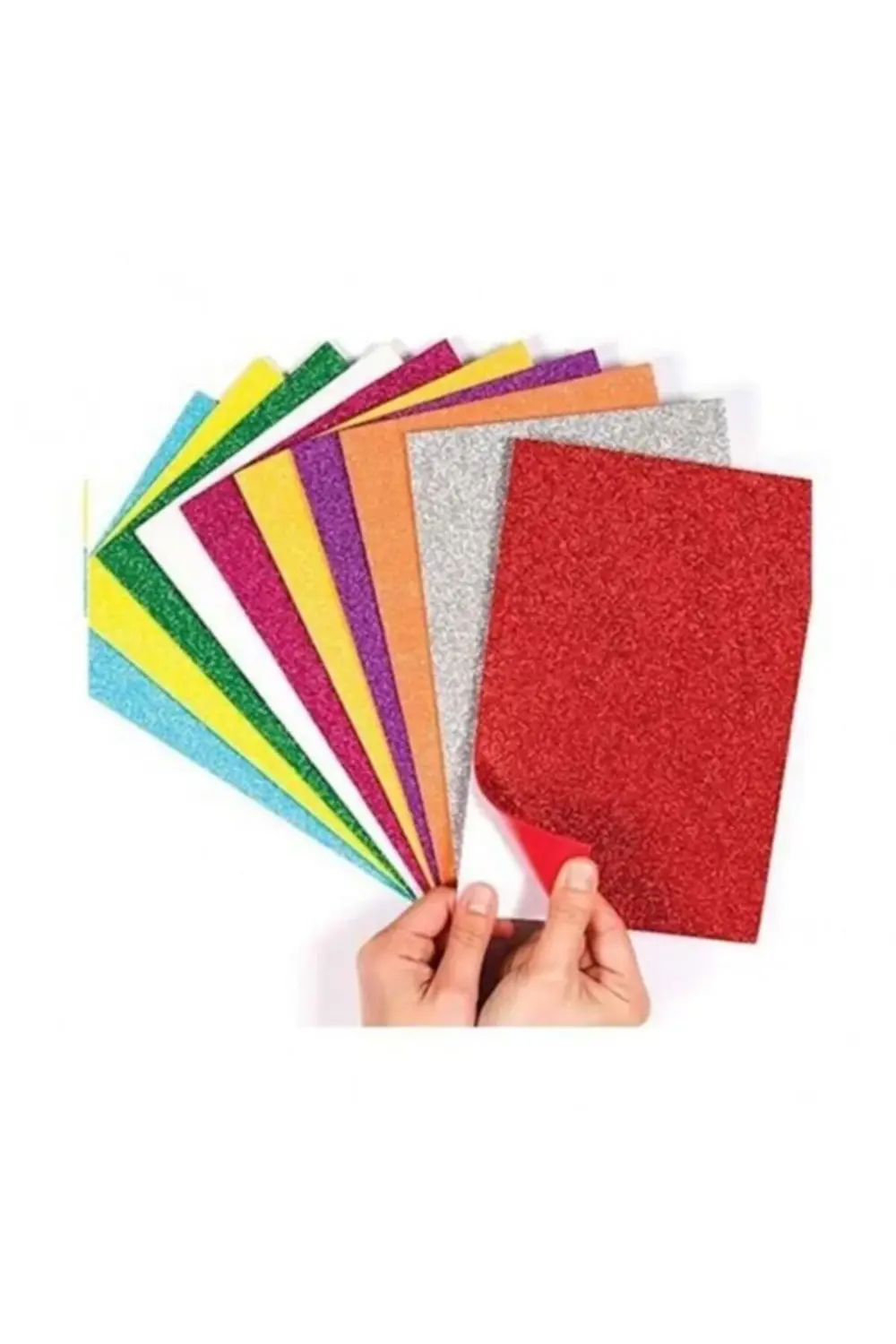 A4 Simli Yapışkanlı Eva Karışık Renk 10lu