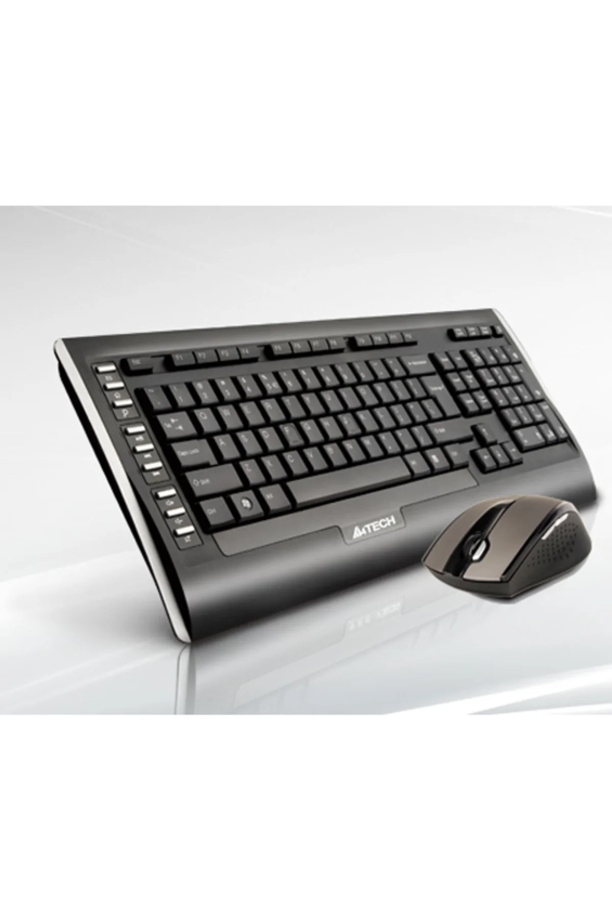 A4 TECH 9300F Q Kablosuz Usb Siyah Lux Multimedya Klavye/Mouse Set