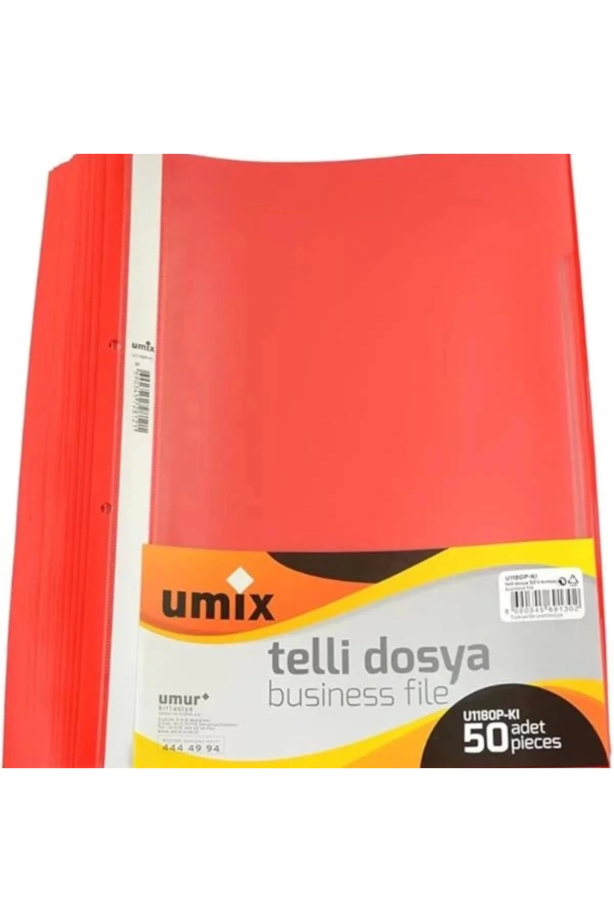 A4 Telli Dosya 50'li Kırmızı